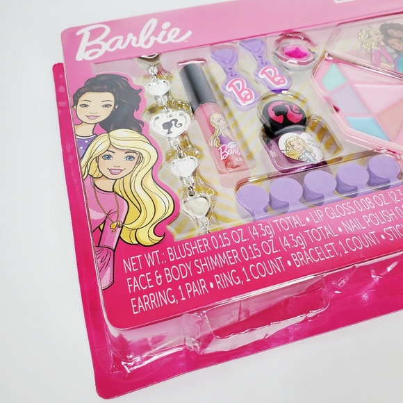 🏷NWT Barbie Mattel Beaty Kit + Light Up Mirror Kit Girl Toy Presents Bundle (2) - Picture 6 of 11
